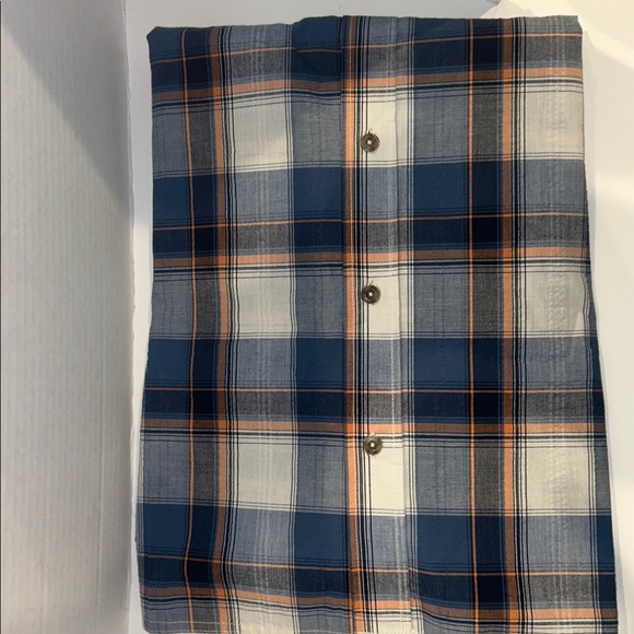 NWT Red Head Brand Co Plaid Button Down Shirt 3XL 100% Cotton Larkspur - Picture 5 of 5